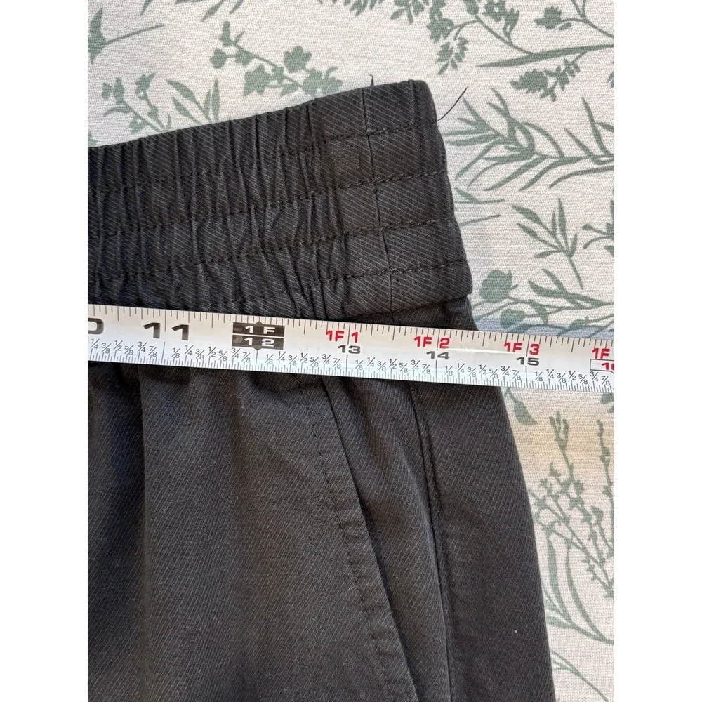 Madewell Black Wide Leg Pull On Pants Size Small Tall Viscose Lyocell Trousers - Picture 9 of 11